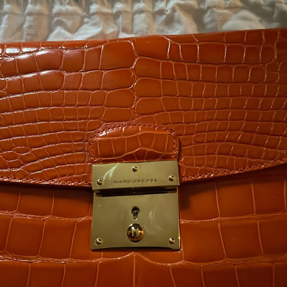 MARC JACOBS Orange Alligator $9K BAG 🧡 - Picture 4 of 12